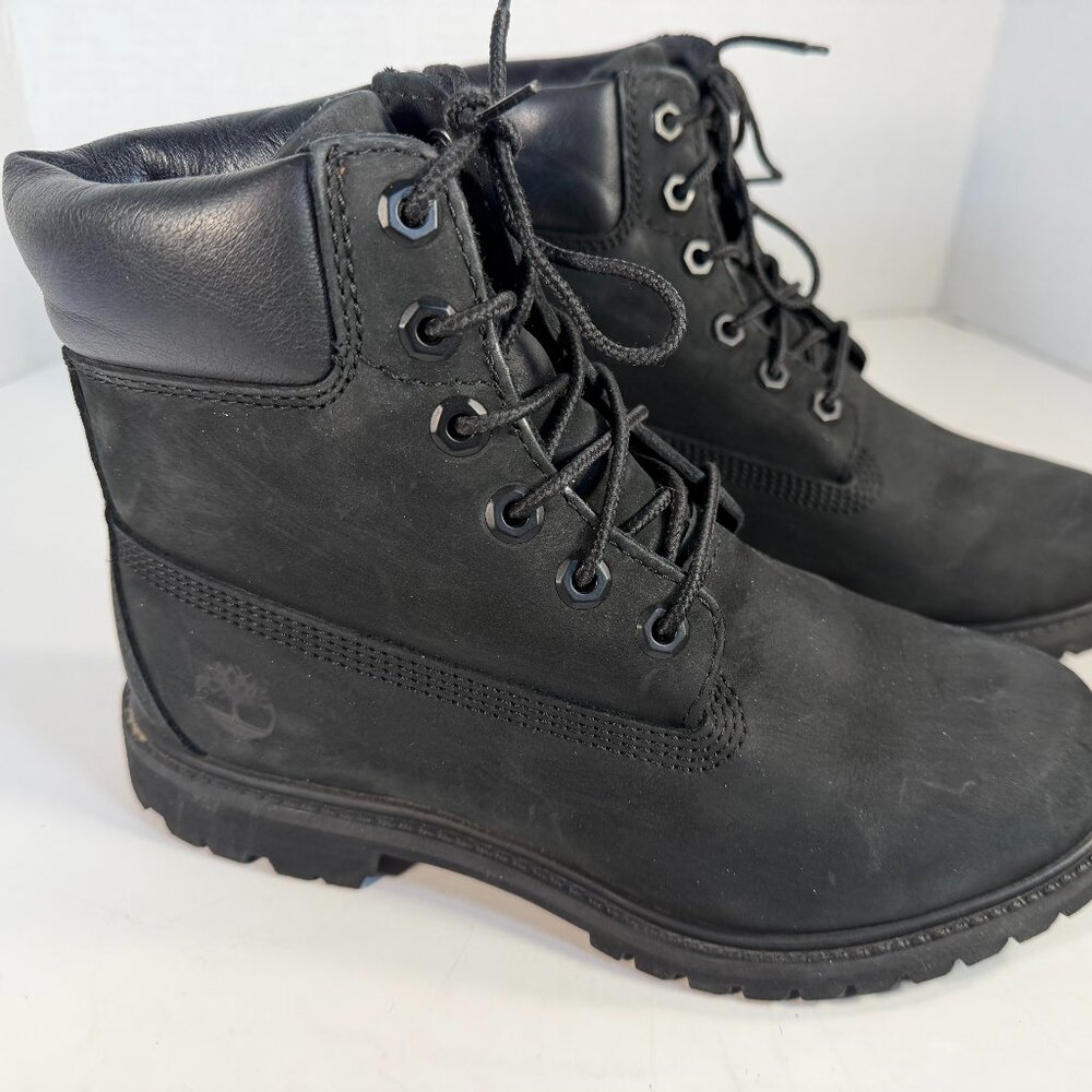 Women's Black size 7W Timberland waterproof Boots - Picture 4 of 16